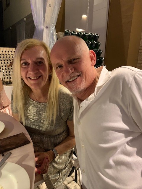 la giornalista Isabella Radaelli con Claudio Taffarel