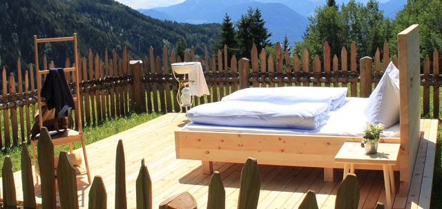 dormire sotto le stelle al maso Gsteier - Photo credits @hotelhohenwart