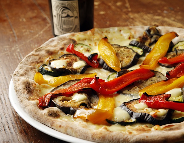 pizza con acqua termale