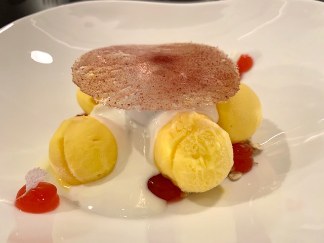 gelato di yogurt e zafferano