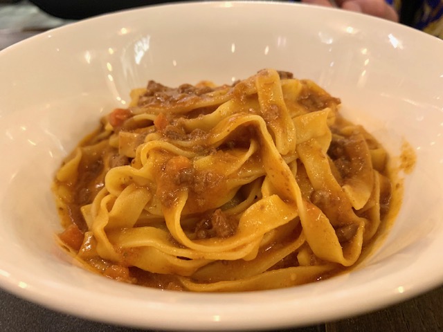 tagliatelle al ragù di Chianina