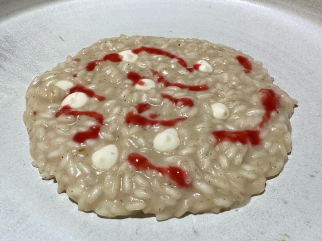 risotto con crema di topinambur