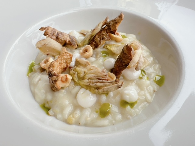 risotto mantecato con crema di topinambur