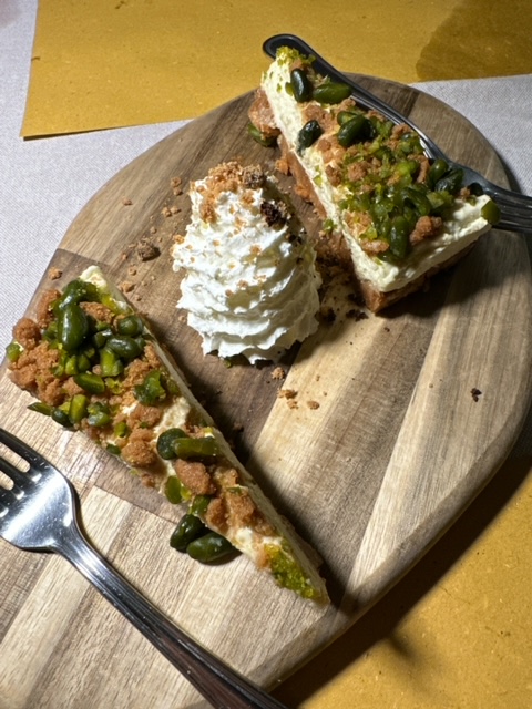 Osteria degli Amici-cheecake al pistacchio