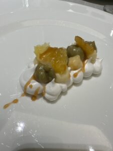 meringa, crema di mandorle