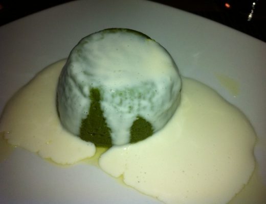 sformatino di verdure con fonduta di formaggio