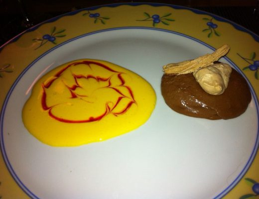 zabaione e mousse au chocolat