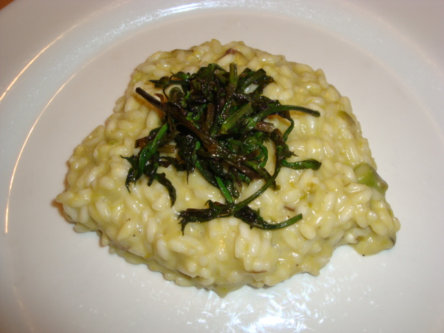 il Carnaroli in risotto con asparagi verdi, Salva Cremasco Dop di Tazzi e luartis