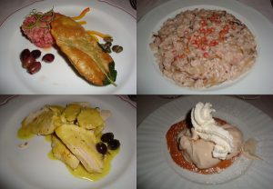 i piatti cucinati da M.Scibilia con le ricette di T.Colombo