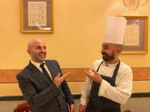 il restaurant manager Francesco Cotza e lo chef Umberto Barbieri-photo credits @isabellaradaelli