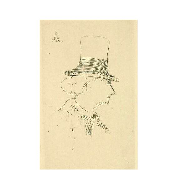 schizzo di Baudelaire fatto da Eduard Manet