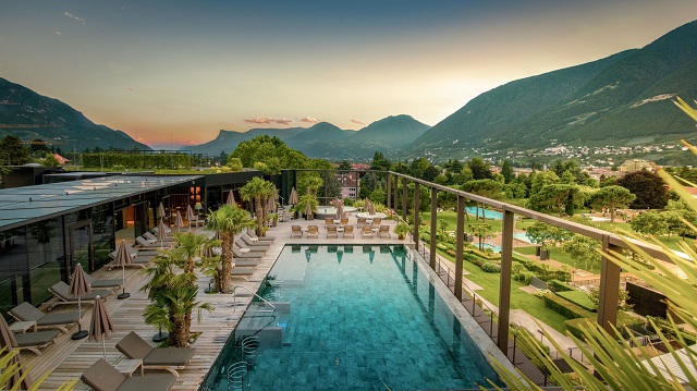 HOTEL TERME MERANO Sky Spa view sunset_Mres