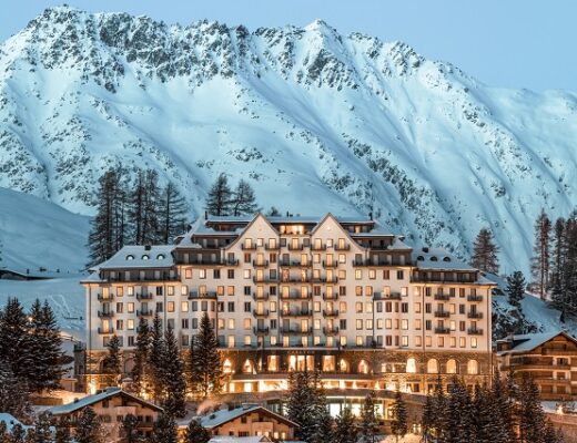 Carlton St.Moritz_Evening Facade