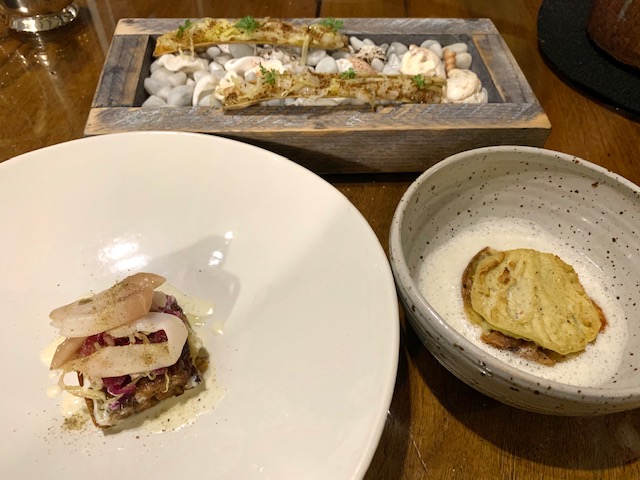 Supa barbetta di cannolicchi, verza speziata, cannolicchi, toma