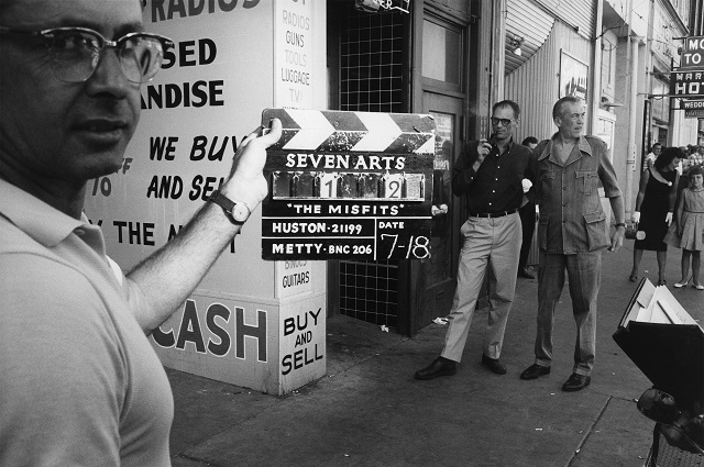 Inge Morath - Director John Huston and author Arthur Miller on the first day of shooting “The Misfits”, Reno, Nevada, USA, 18 July 1960 Director © Inge Morath / Magnum Photos