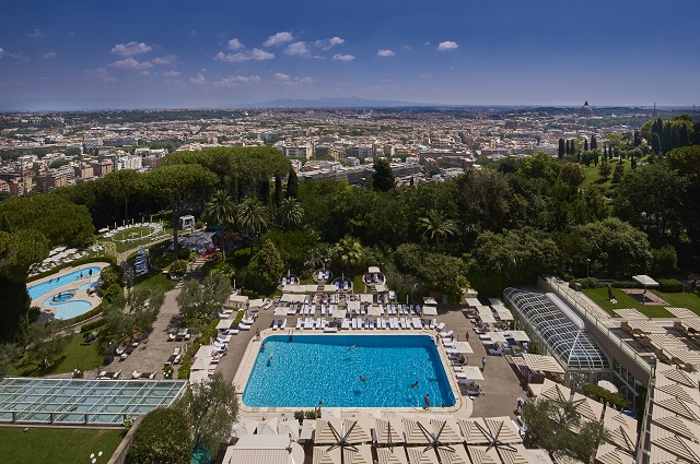 Rome Cavalieri from hotel terrace
