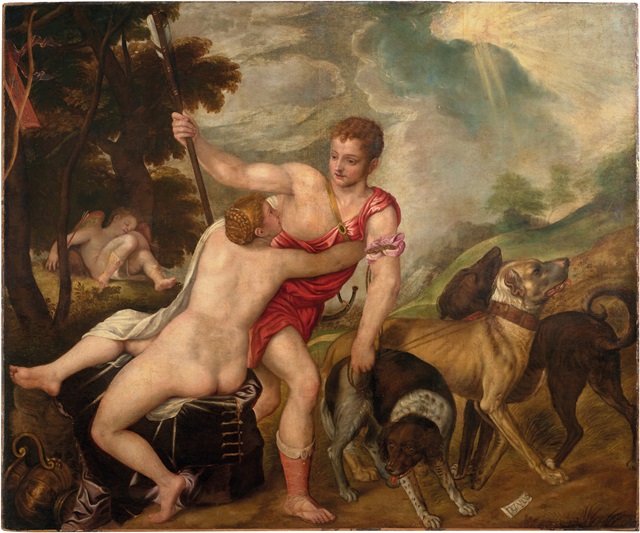 Tiziano Vecellio (bottega di)Venere e Adone