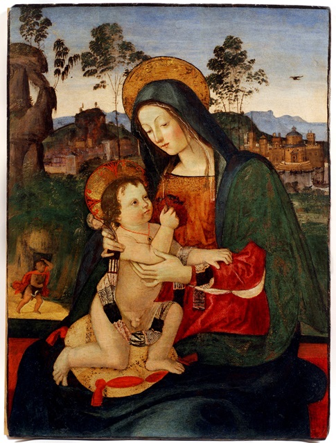 Pinturicchio madonna con bambino e San Giovannino