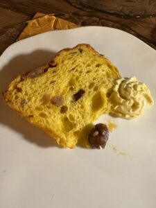 Panettone e spuma soffice di zabaione