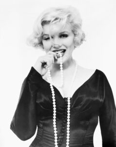 MARILYN MONROE (1926-1962). /nAmerican cinema actress. Publicity still for 'Some Like It Hot,' 1959.